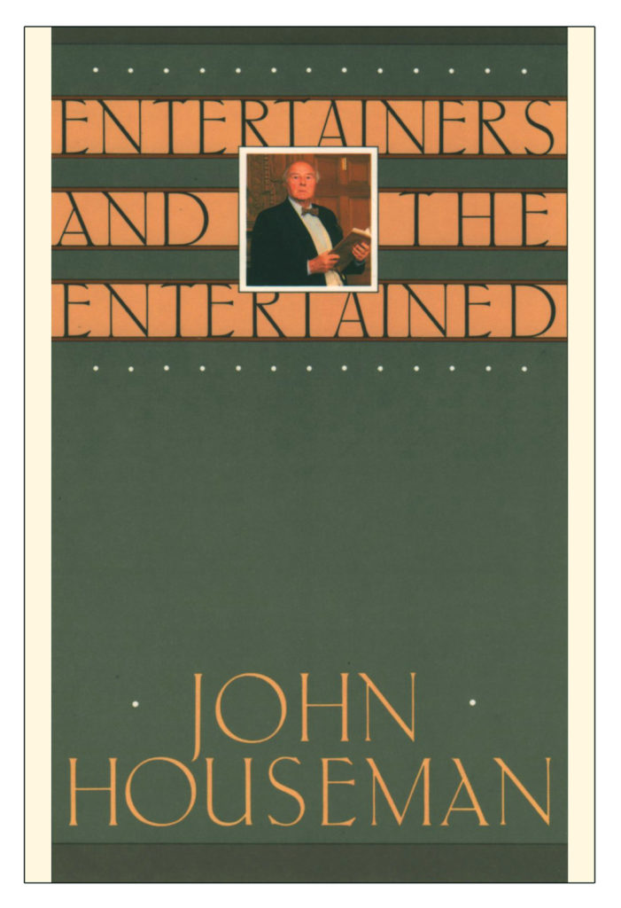 Book cover of Entertainment and the Entertained