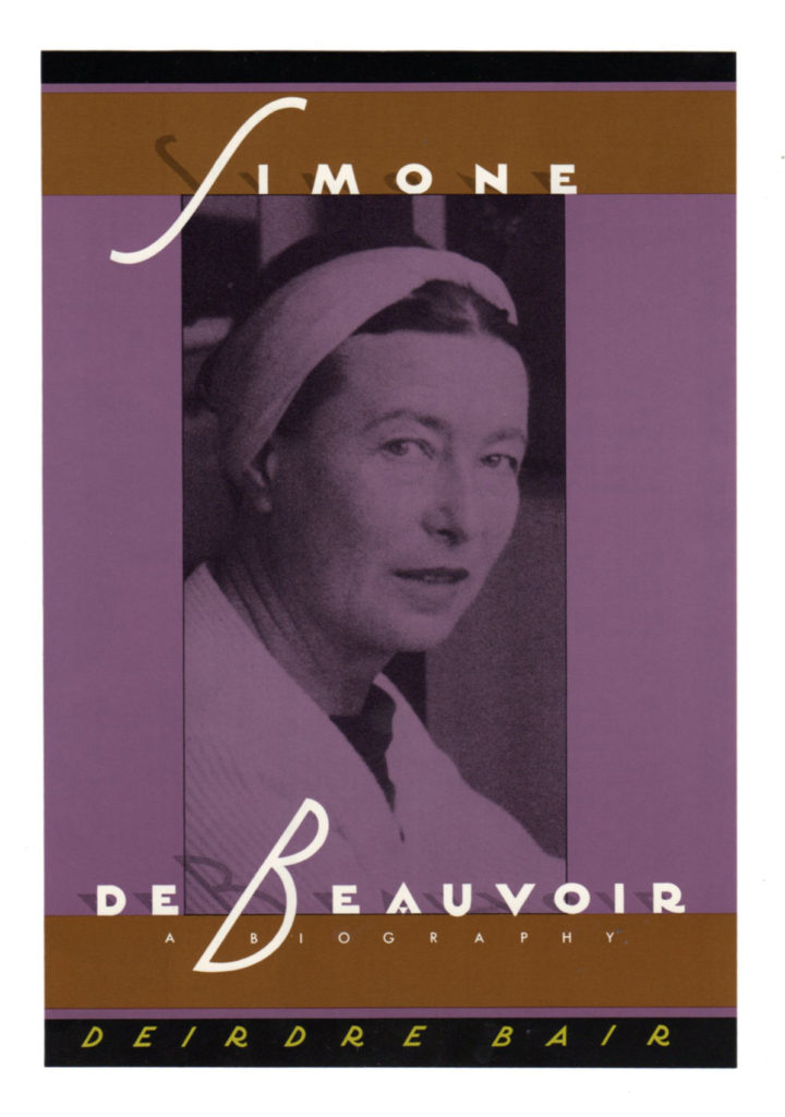 Book cover of Simone de Beauvoir: A Biography