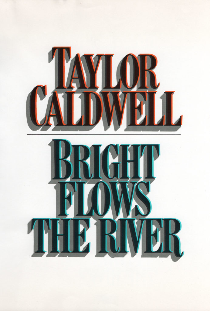 Book cover of Bright Flows The River