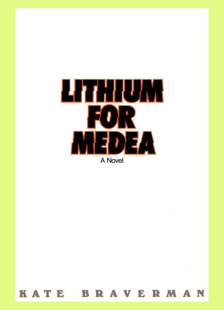 Book cover of Lithium For Medea