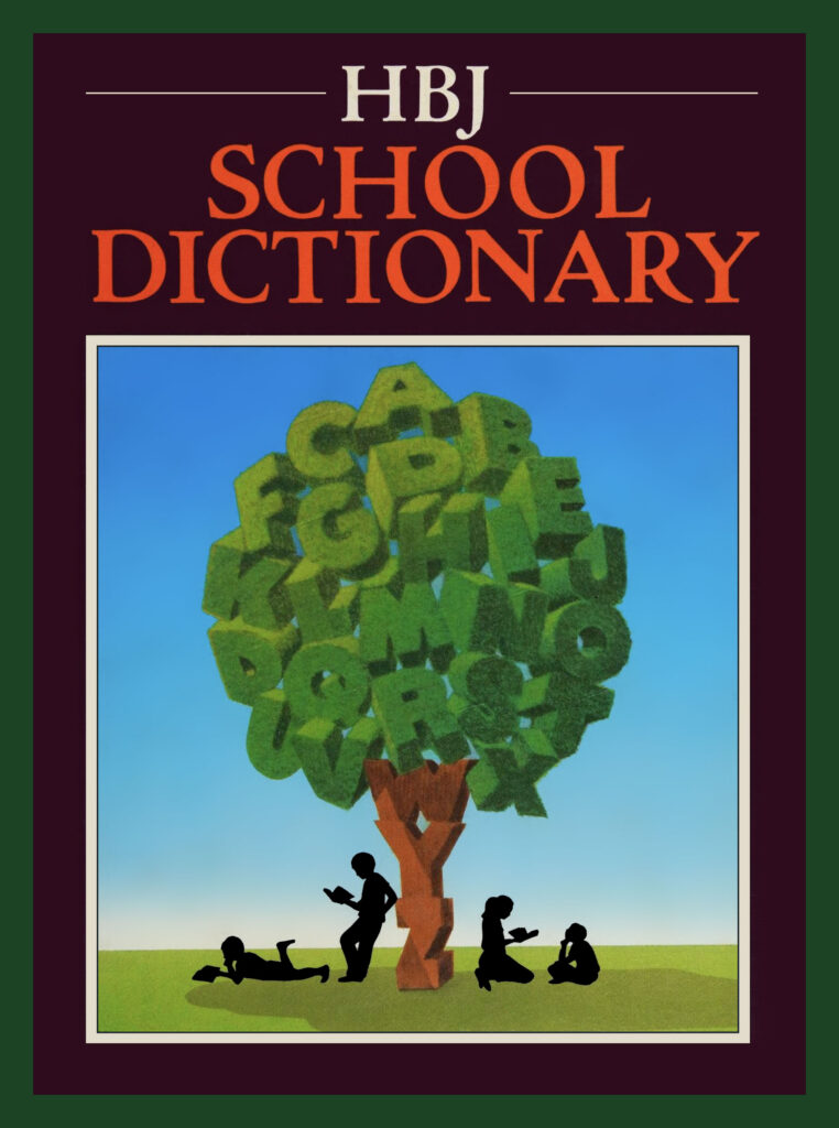 Book cover of HBJ School Dictionary