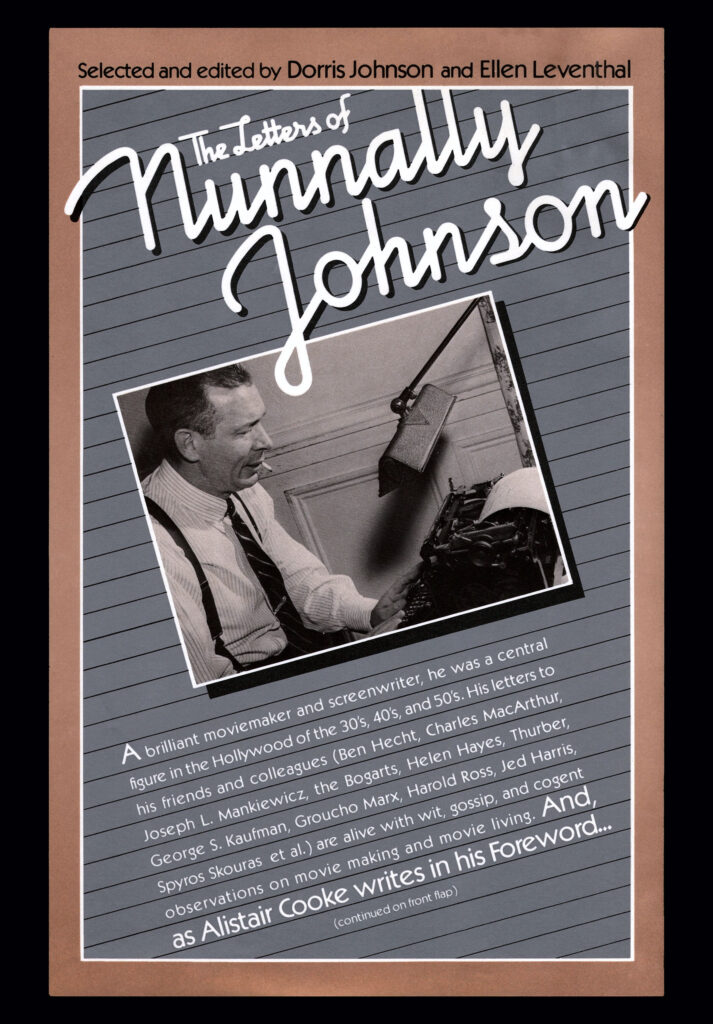 Book cover of The Letters of Nunnally Johnson